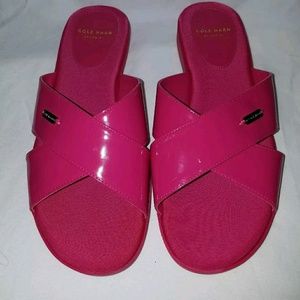 Cole Haan Pink Augusta Patent Leather Sandals  6